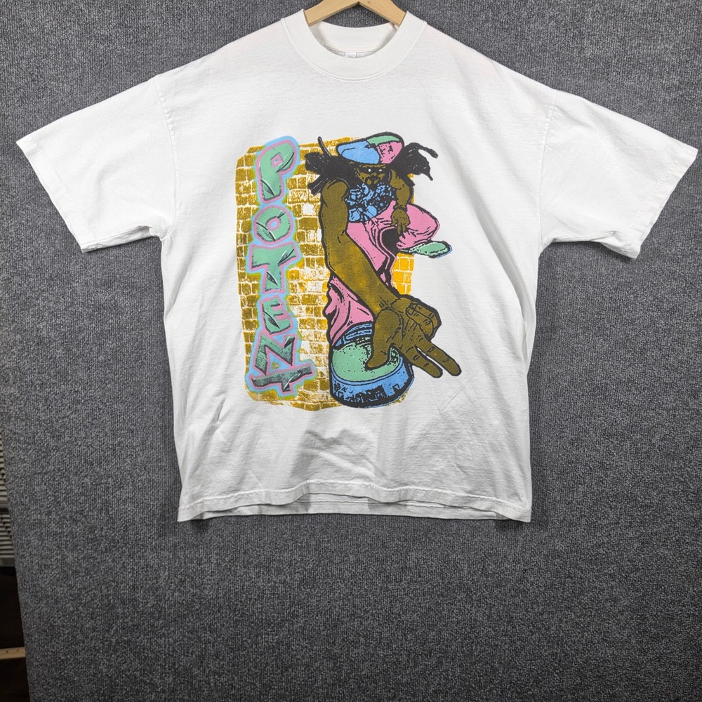 Los‎ Angeles Apparel Shirt Mens XL Potent Roll The Dice Graphic Tee Made in USA